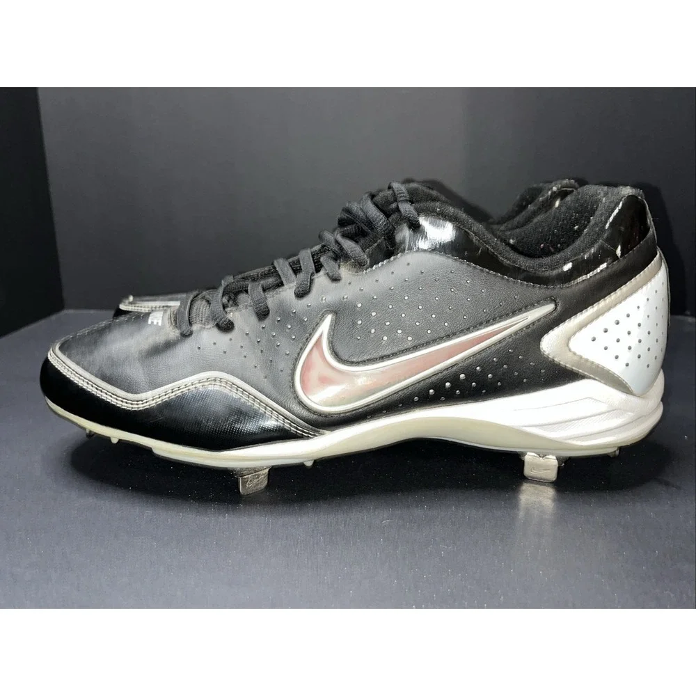 Nike Gamer Conversion Men's 10.5 US 469728-011 Black White Baseball Cleat Shoes